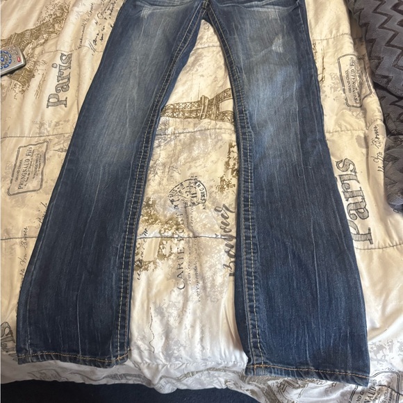 Ariya Blue Flare & Wide Leg Jeans - Picture 1 of 4